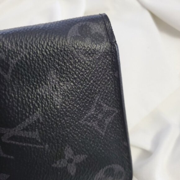 Authentic Louis Vuitton Brazza Wallet Monogram Eclipse - Picture 5 of 11
